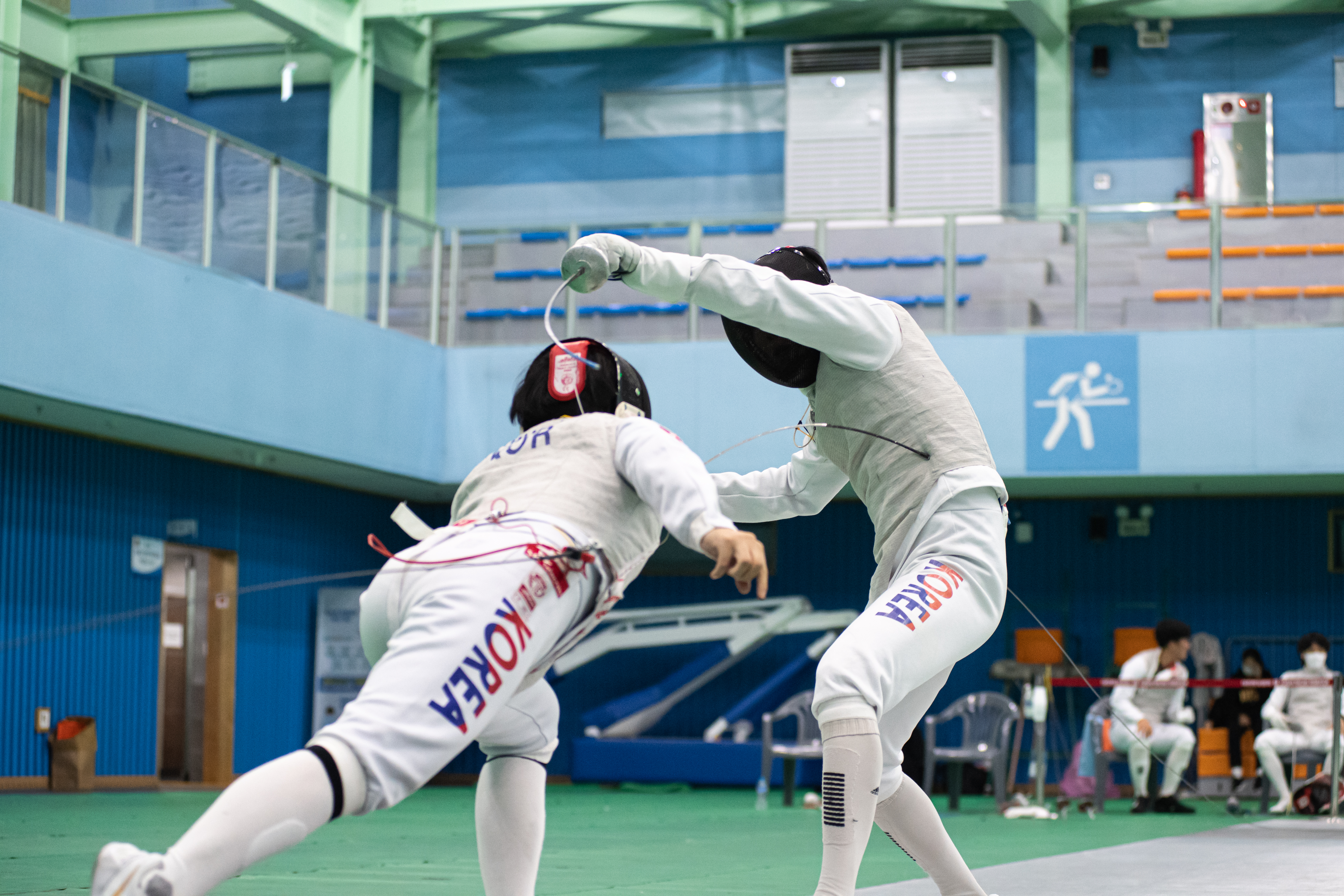 2021년 10월 강원 양구에서 열린 제23회 한국실업펜싱연맹회장배 전국남녀펜싱선수권 대회 모습. 양구군 제공