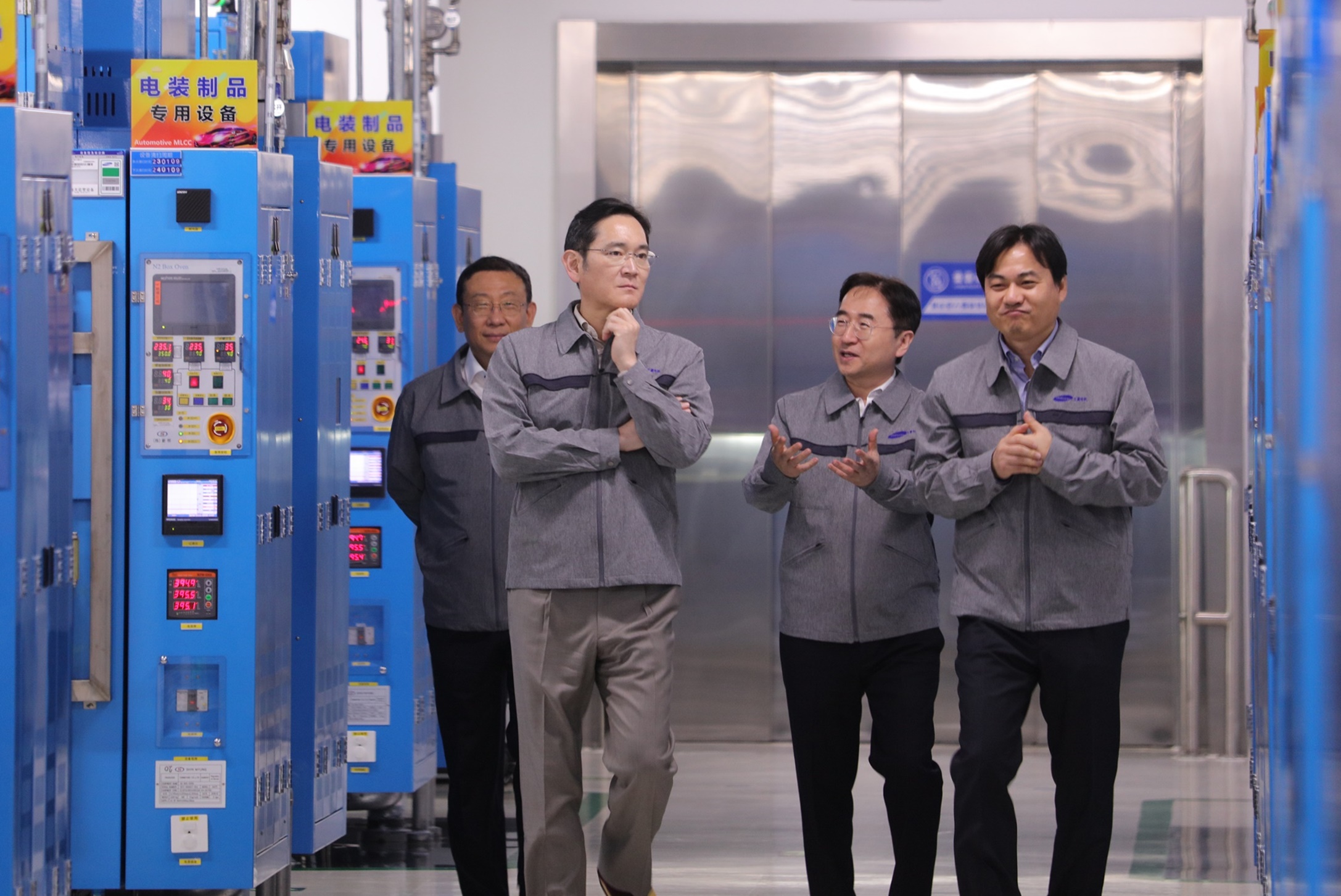 이재용 회장, 중국 톈진 삼성전기 사업장 방문