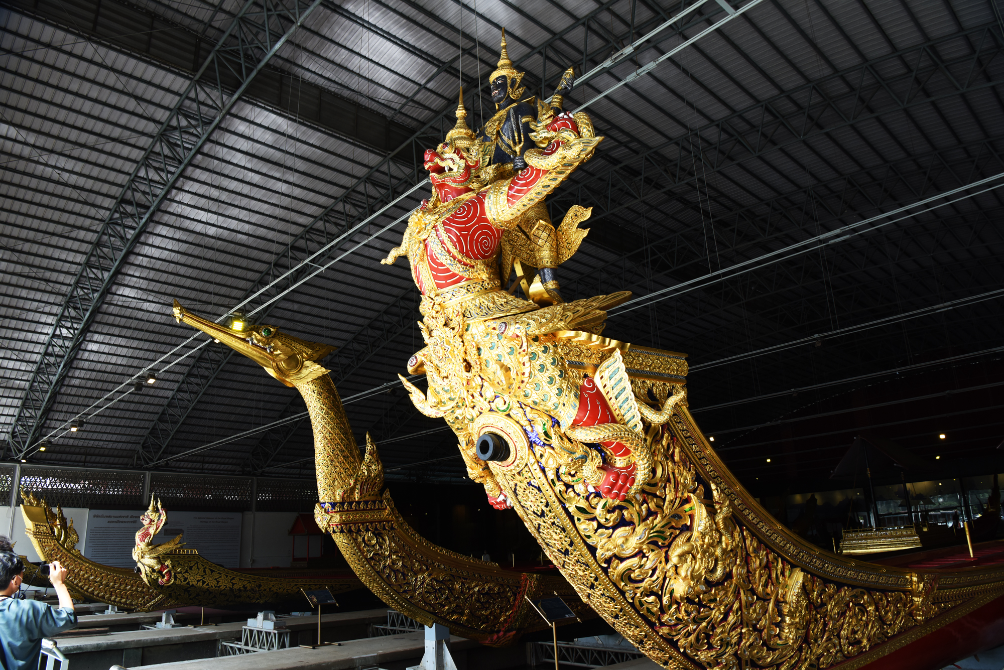 태국 왕실 선박박물관에 전시된 왕실 선박.