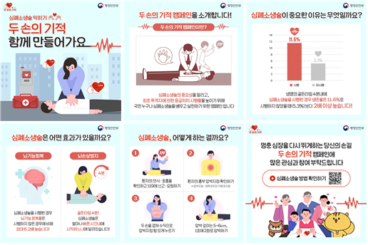 두 손의 기적 CPR. 행정안전부 제공