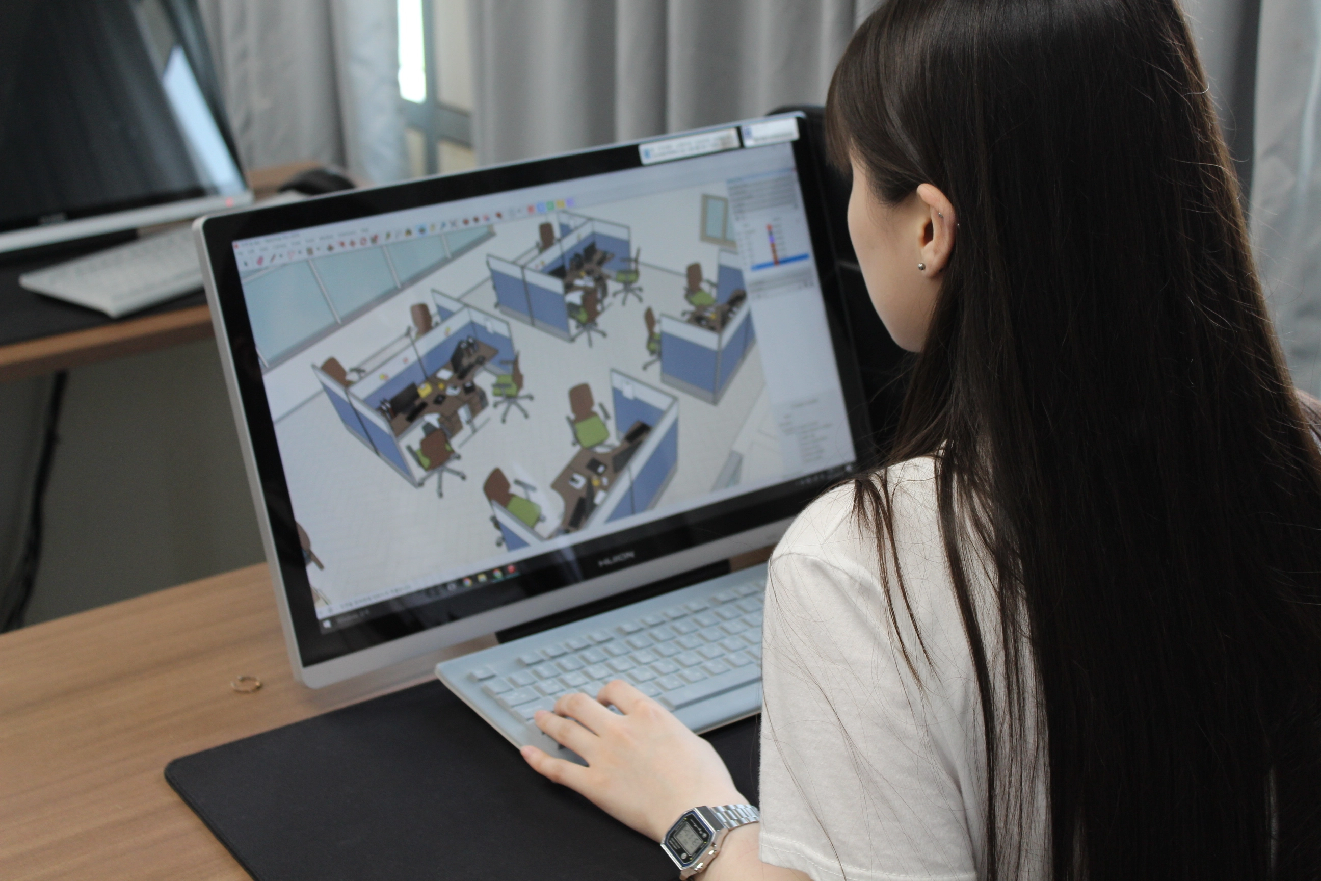 상명대 학생이 인공지능(AI)을 활용한 콘텐츠 작업을 하고 있다. 상명대 제공