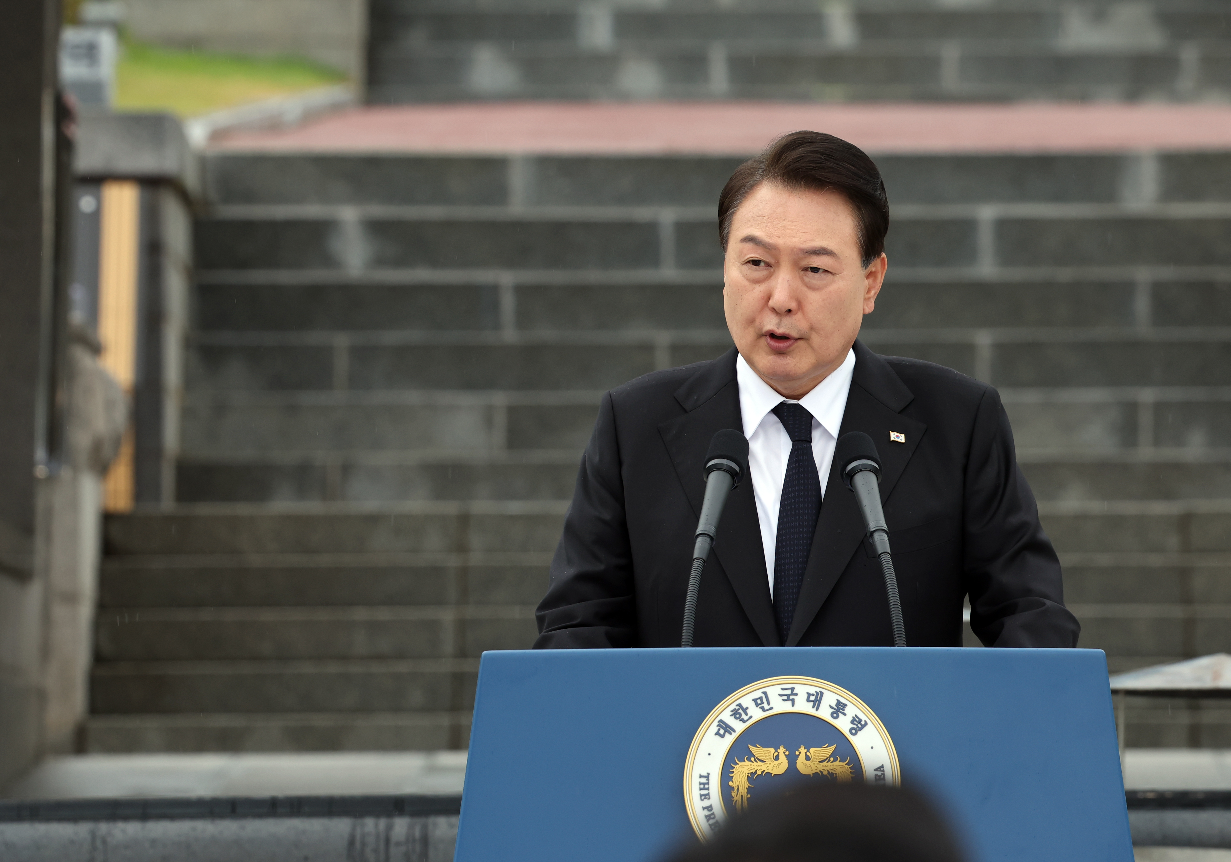 5·18민주화운동 기념식에서 기념사하는 윤석열 대통령