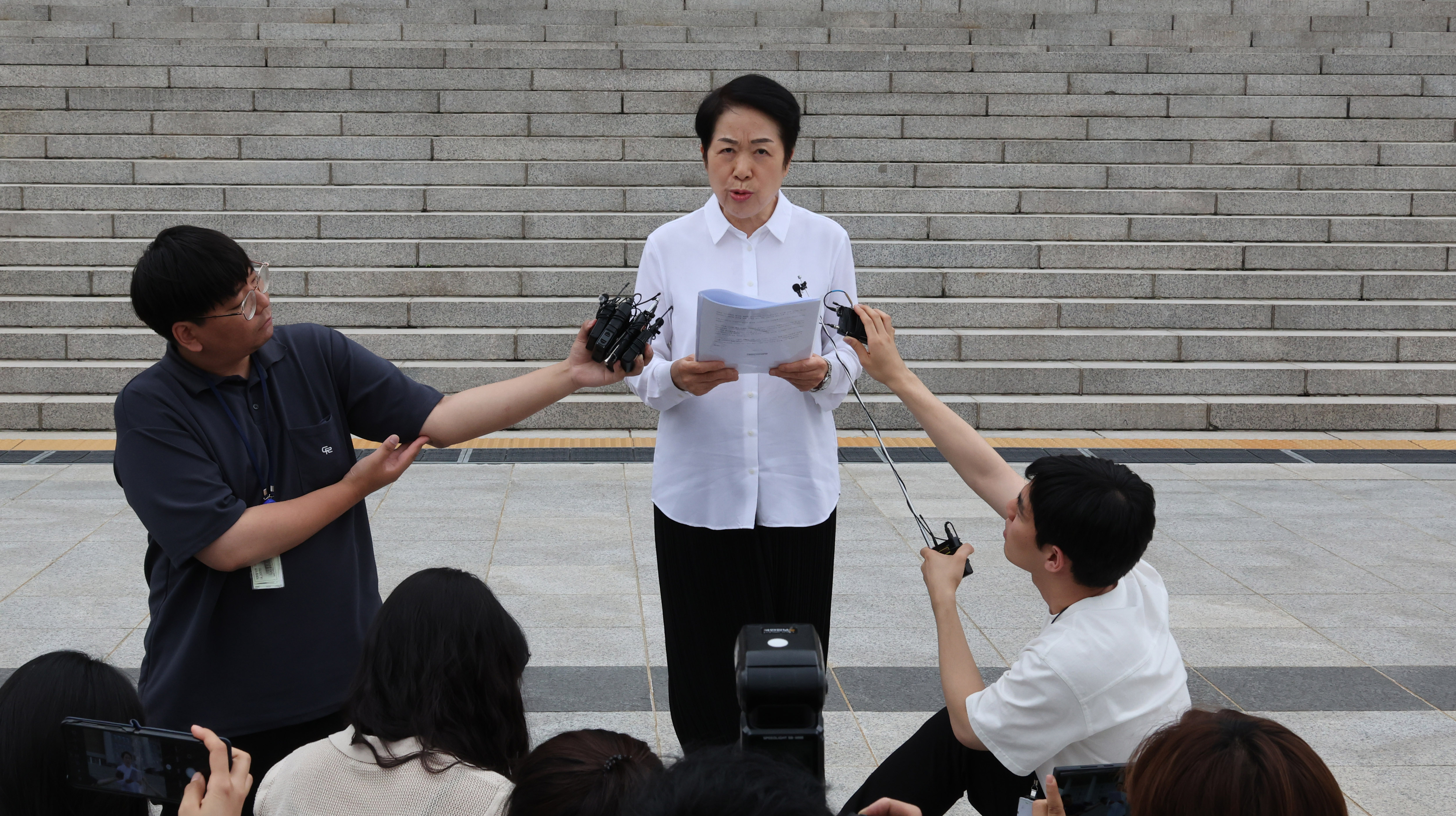 ‘간호법 재추진을 위한 성명서’ 발표하는 김영경 대한간호협회 회장