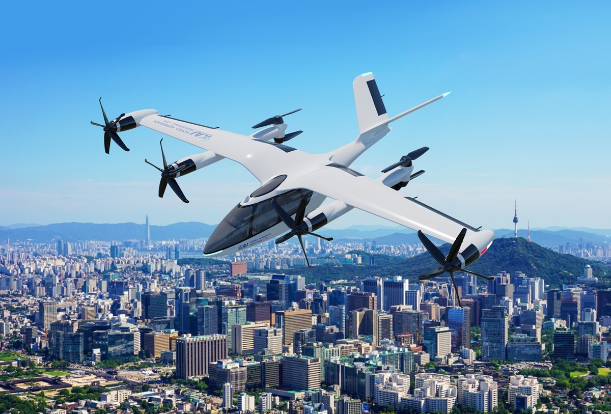 KAI가 제안하는 AAV(미래형항공기체)의 가상 비행 장면. KAI 제공