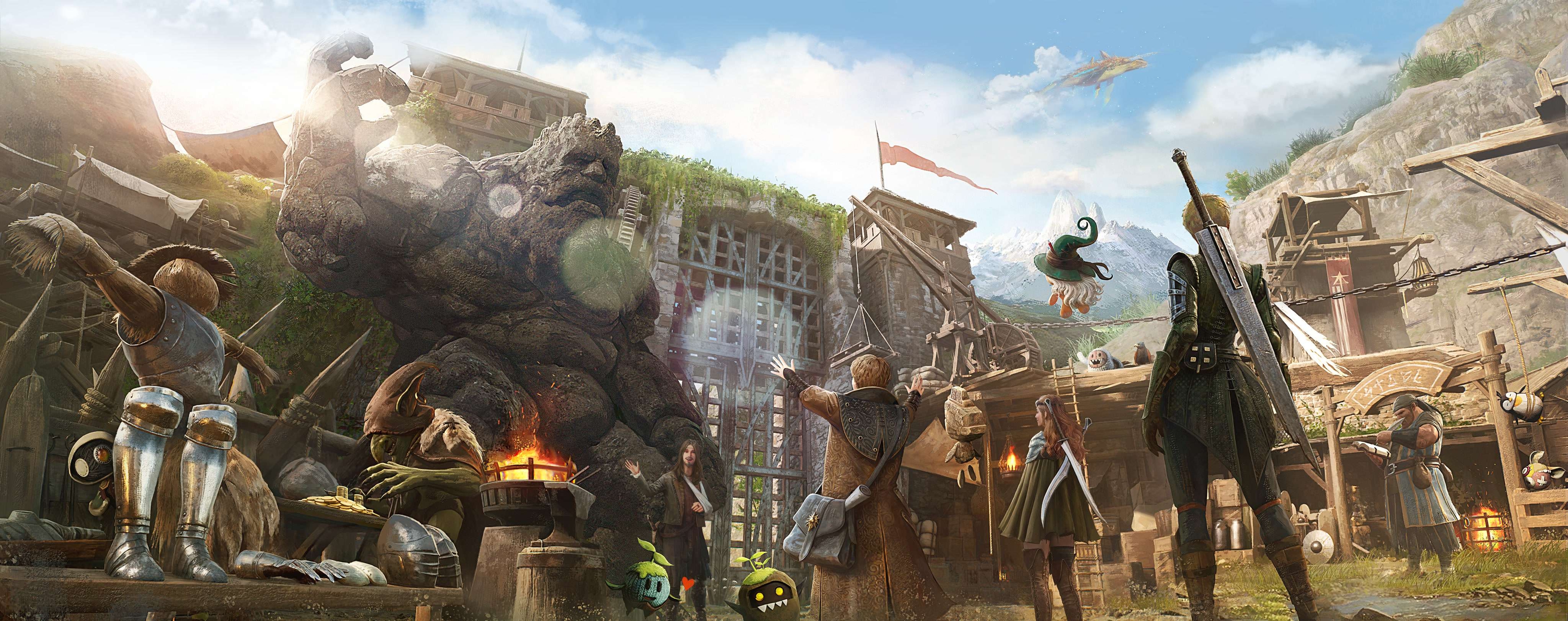 엔씨소프트의 신작 ‘쓰론 앤 리버티’(TL)의 게임 속 장면.