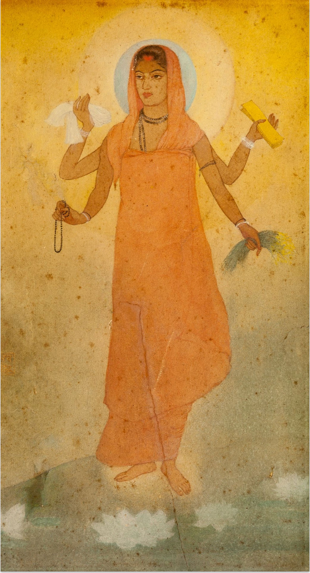 아바닌드라나트 타고르, ‘어머니 인도’(바라트 마타), 1905, 콜카타 바라티 소사이어티.
