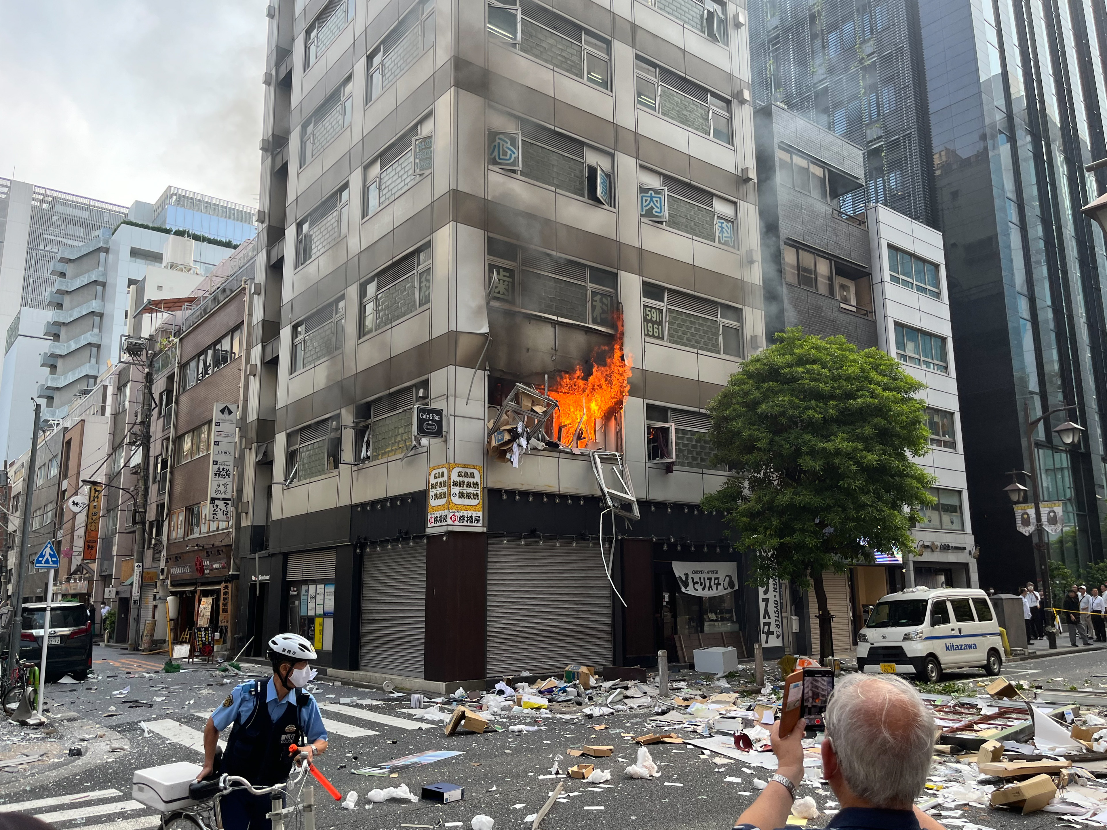 도쿄서 가스 누출 폭발 사고