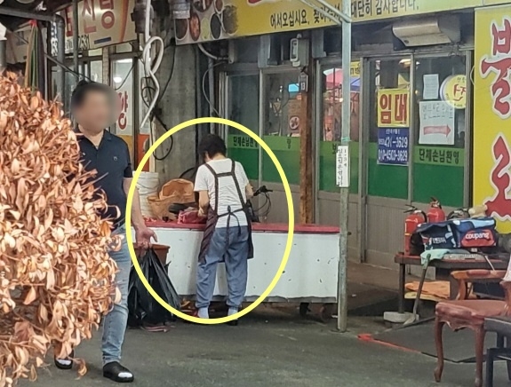 10일 대구 북구 칠성개시장 골목 입구. 뉴스1