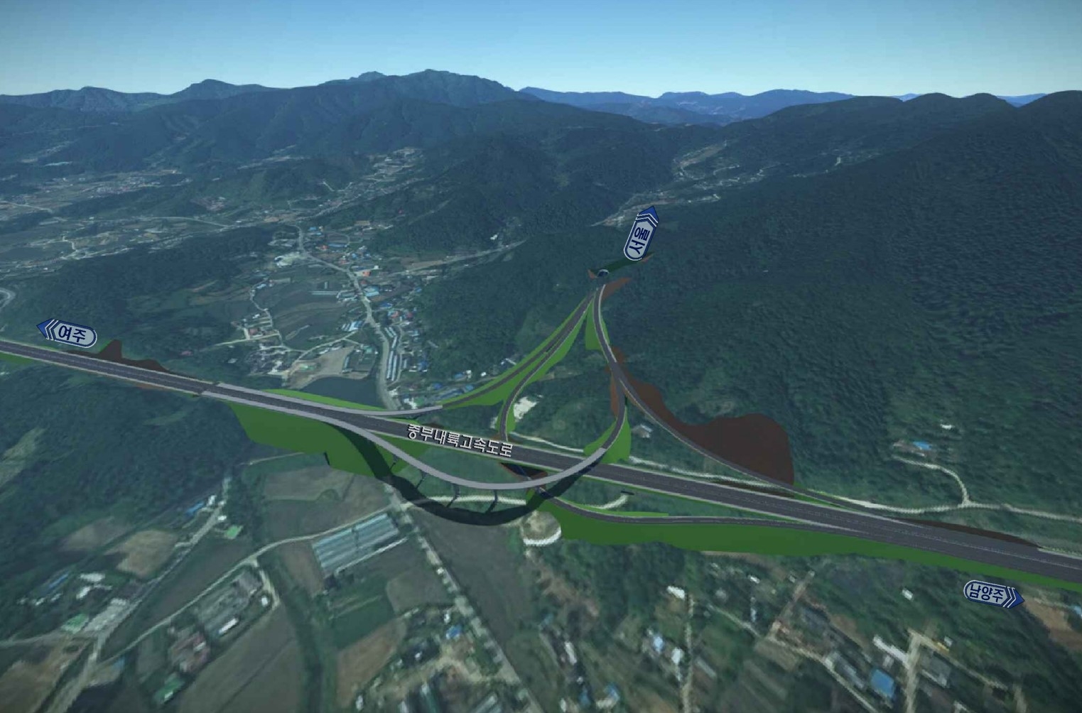서울-양평 고속도로 대안 종점 부근. (사진=국토교통부 제공)