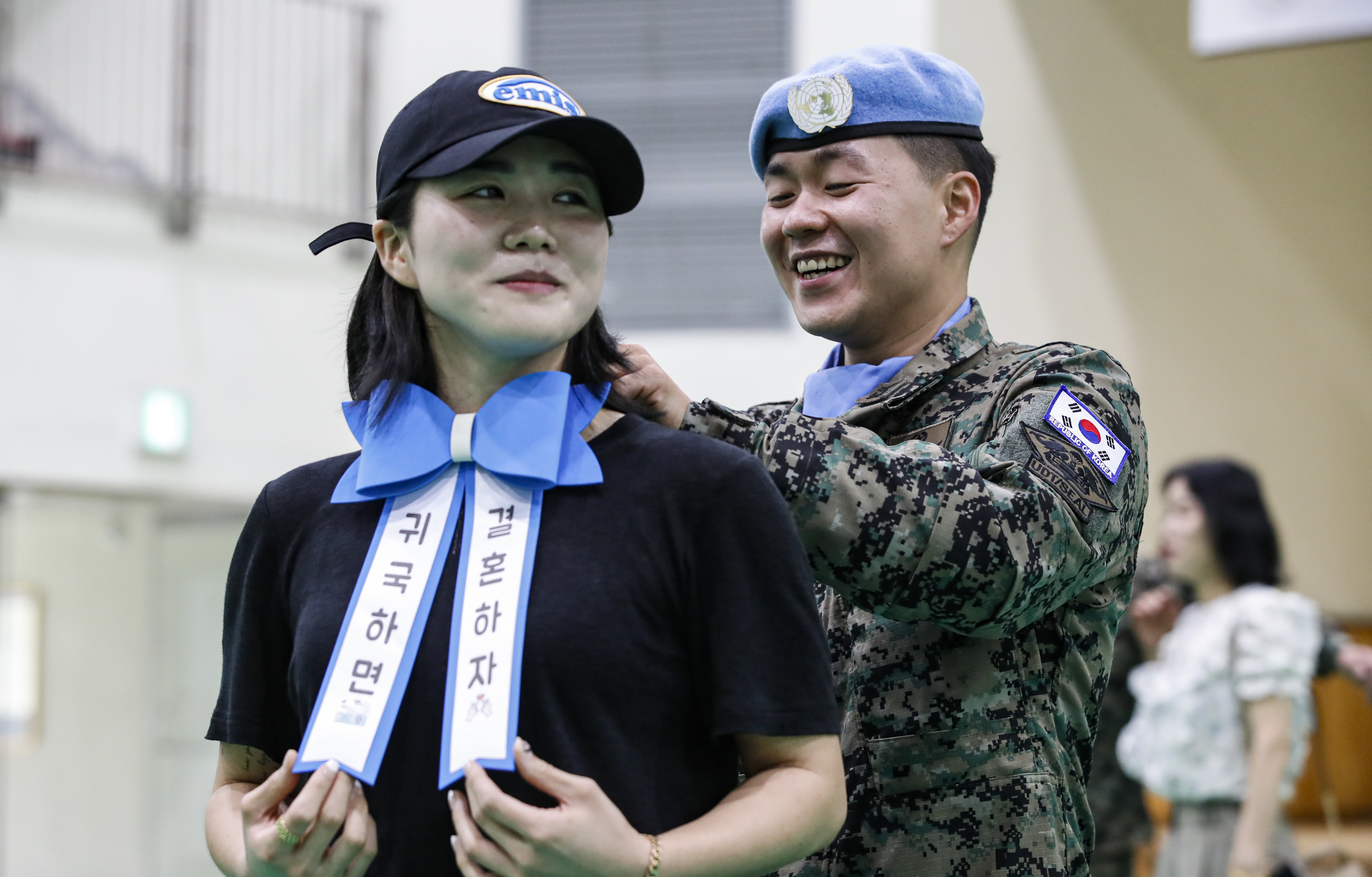 파병 군인의 로맨틱한 청혼 “귀국하면 결혼하자”