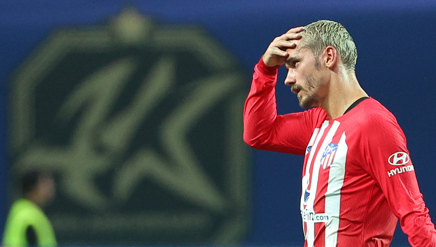 27일 서울월드컵경기장에서 열린 쿠팡플레이 시리즈 1차전 팀 K리그와 아틀레티코 마드리드(AT마드리드)의 경기. AT마드리드 그리에즈만가 전반을 마친 뒤 라커룸으로 향하고 있다.