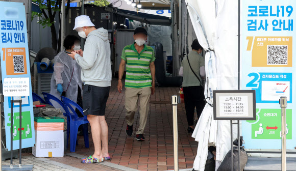 증가세 이어가는 코로나19 신규확진자 수