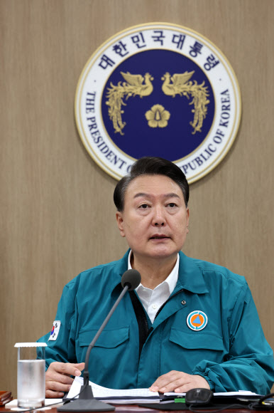 을지 국무회의 발언하는 윤석열 대통령