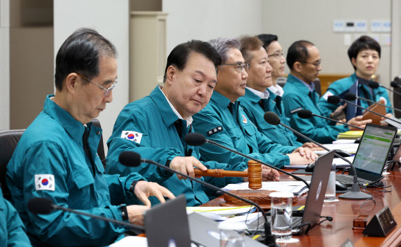 을지 국무회의 개회 선언하는 윤석열 대통령