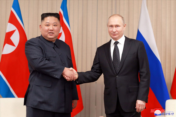 2019년 4월 김정은과 푸틴 회담
