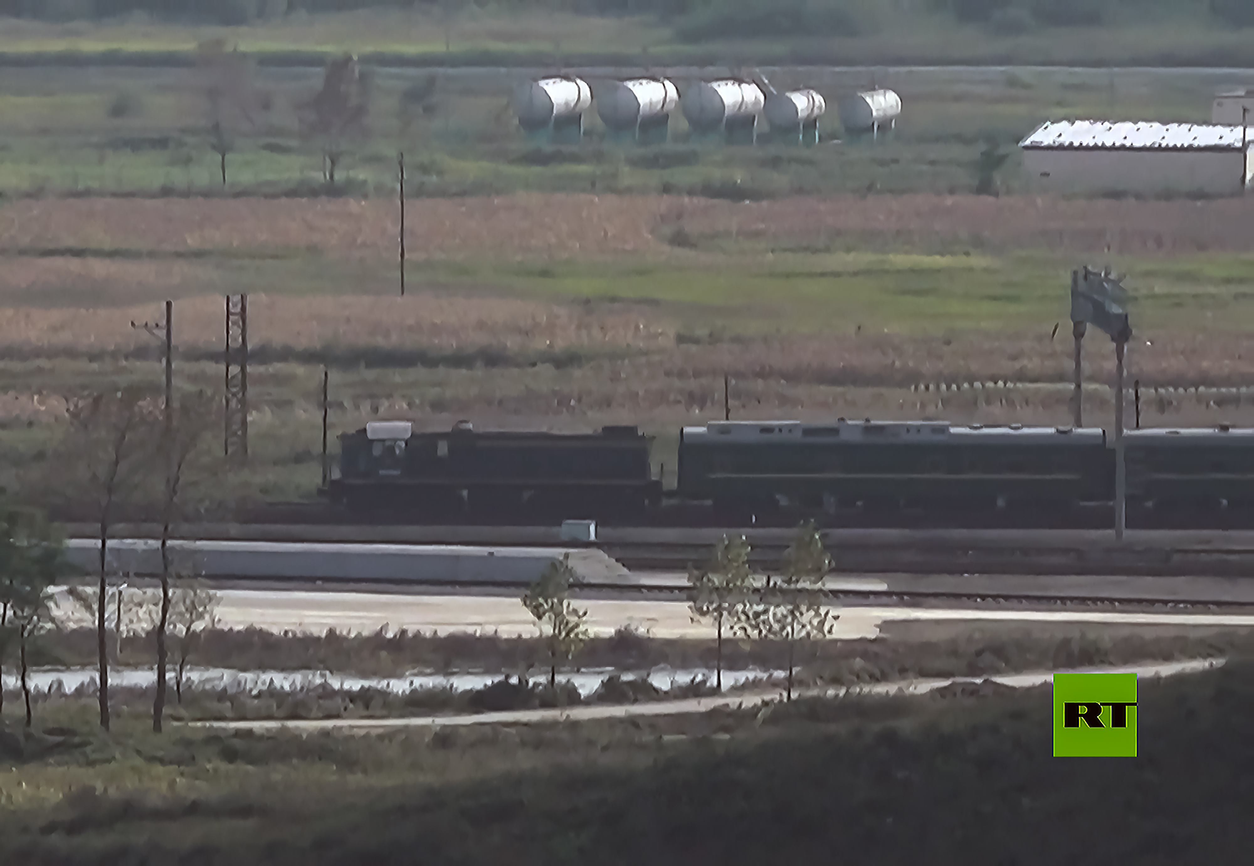 11일 북한 김정은 국무위원장을 태운 열차가 북러 국경지대에서 포착됐다. 2023.9.11 RTTV/UPI 연합뉴스