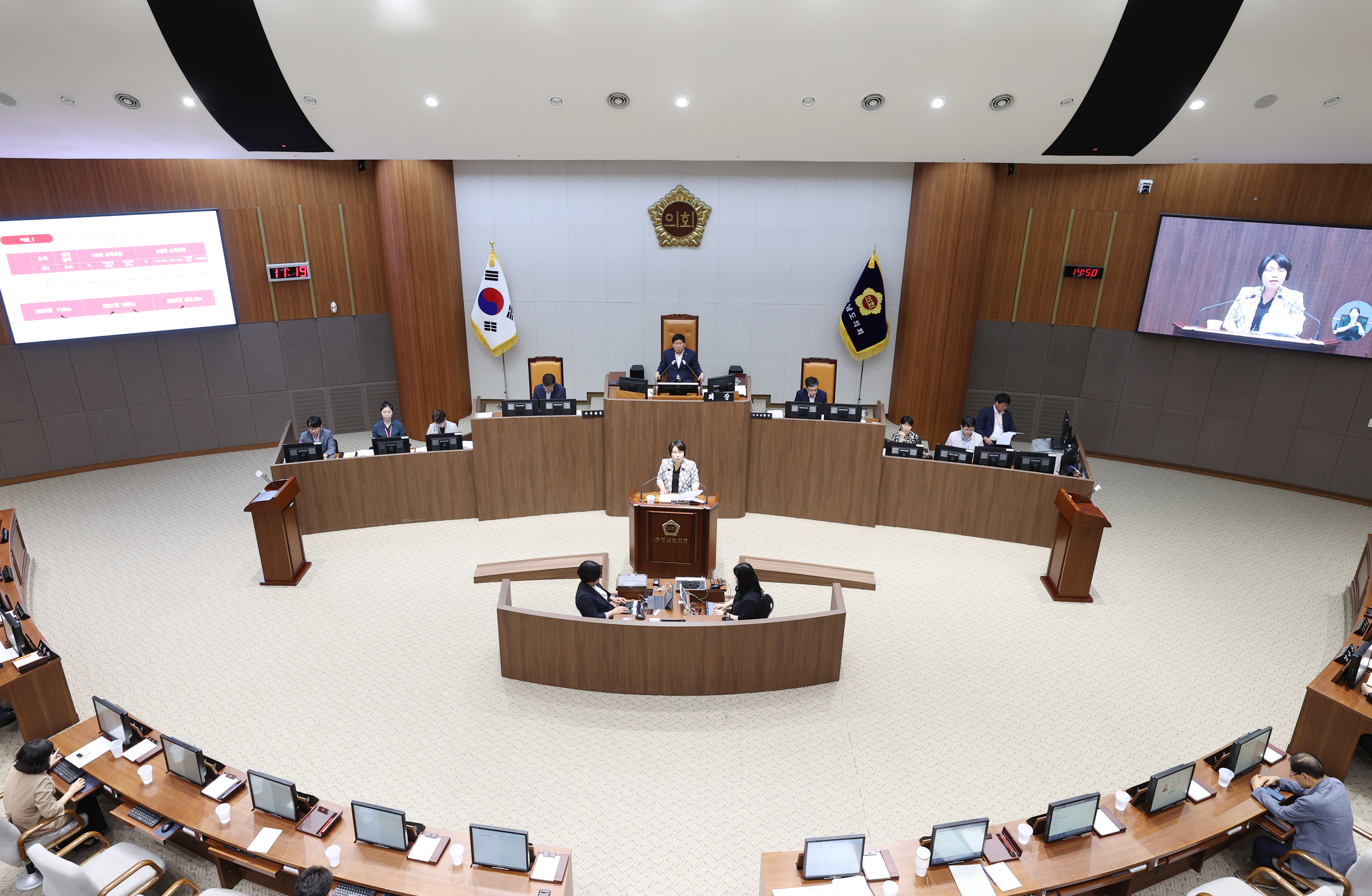 충남도의회 제347회 임시회가 열리고 있다. 도의회 제공