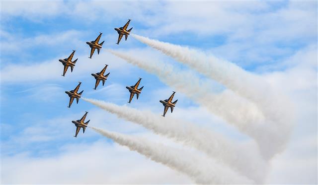 577돌 한글날, 블랙이글스 세종시 축하비행