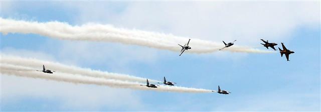 577돌 한글날, 블랙이글스 세종시 축하비행