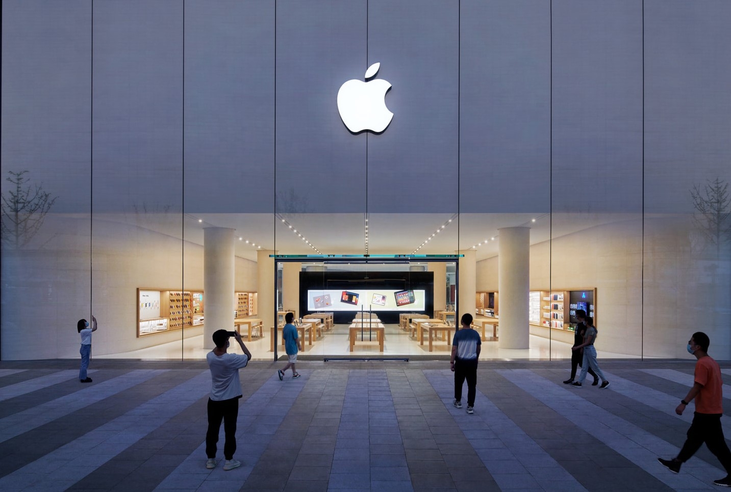 2021년 중국 후난성 창사에 개장한 애플 매장. 애플 홈페이지 캡처
