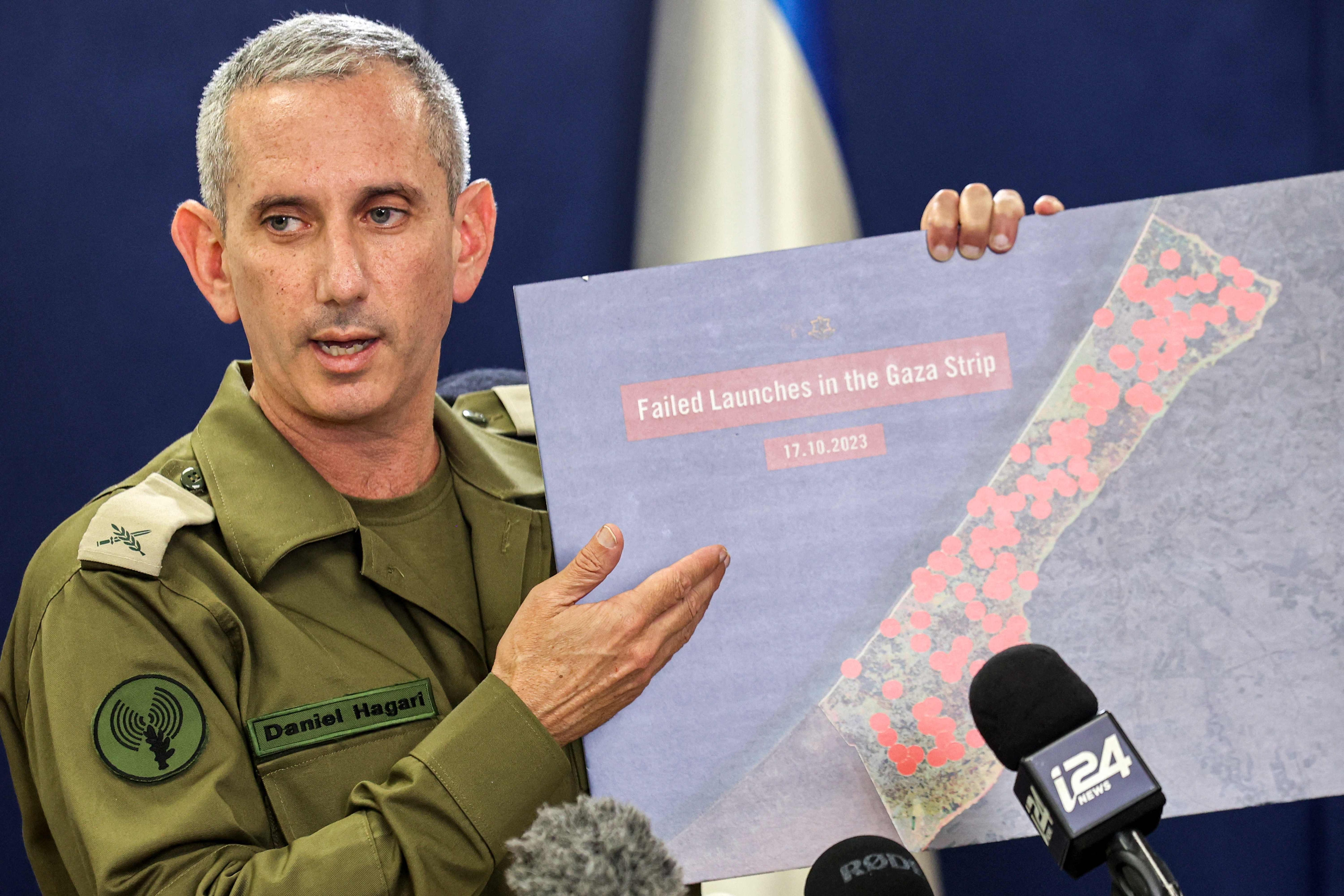 “우리 공습은 없었어요” 이스라엘군 대변인 회견