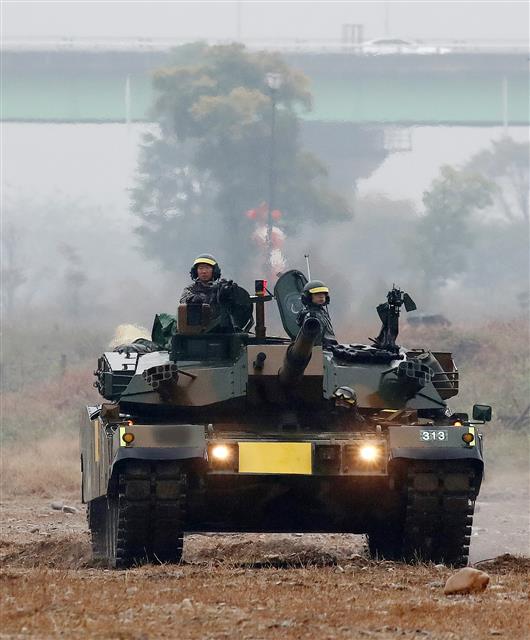 K1 전차 ‘남한강변 기동’