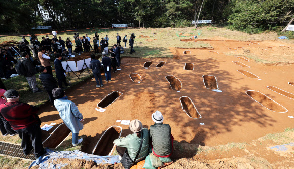 진실화해위, 선감학원 유해발굴 현장 공개