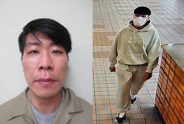 김길수(36)의 사진. 왼쪽은 이달 2일 서울구치소 입소 당시 모습. 오른쪽은 4일 오후 4시 44분쯤 포착된 모습. 법무부 제공