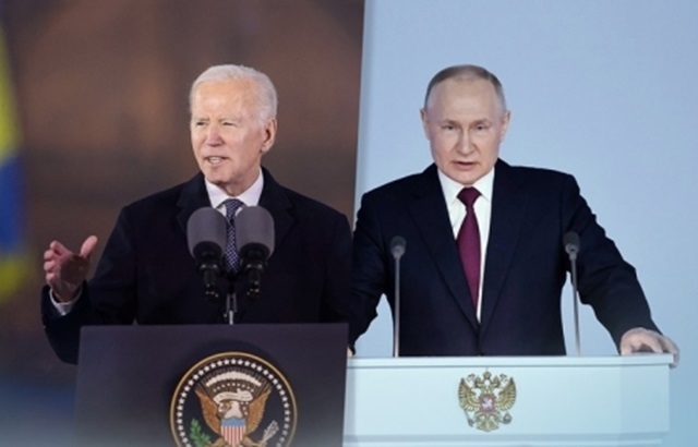 조 바이든 미국 대통령과 블라디미르 푸틴 러시아 대통령. 연합뉴스 자료사진