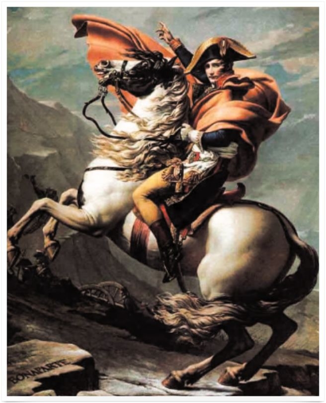 나폴레옹 보나파르트는 늘 모자의 양쪽 끝 챙이 어깨와 평행하게 썼고, 다른 장교들은 어깨와 수직이 되게 쓰도록 해 자신을 돋보이게 했다.