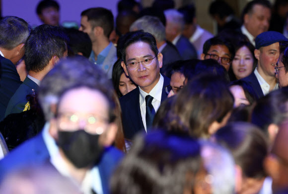 국경일 리셉션 참석한 이재용 삼성전자 회장