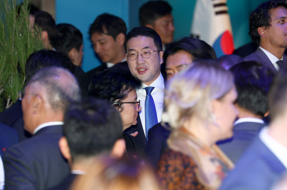 국경일 리셉션 참석한 구광모 LG그룹 회장