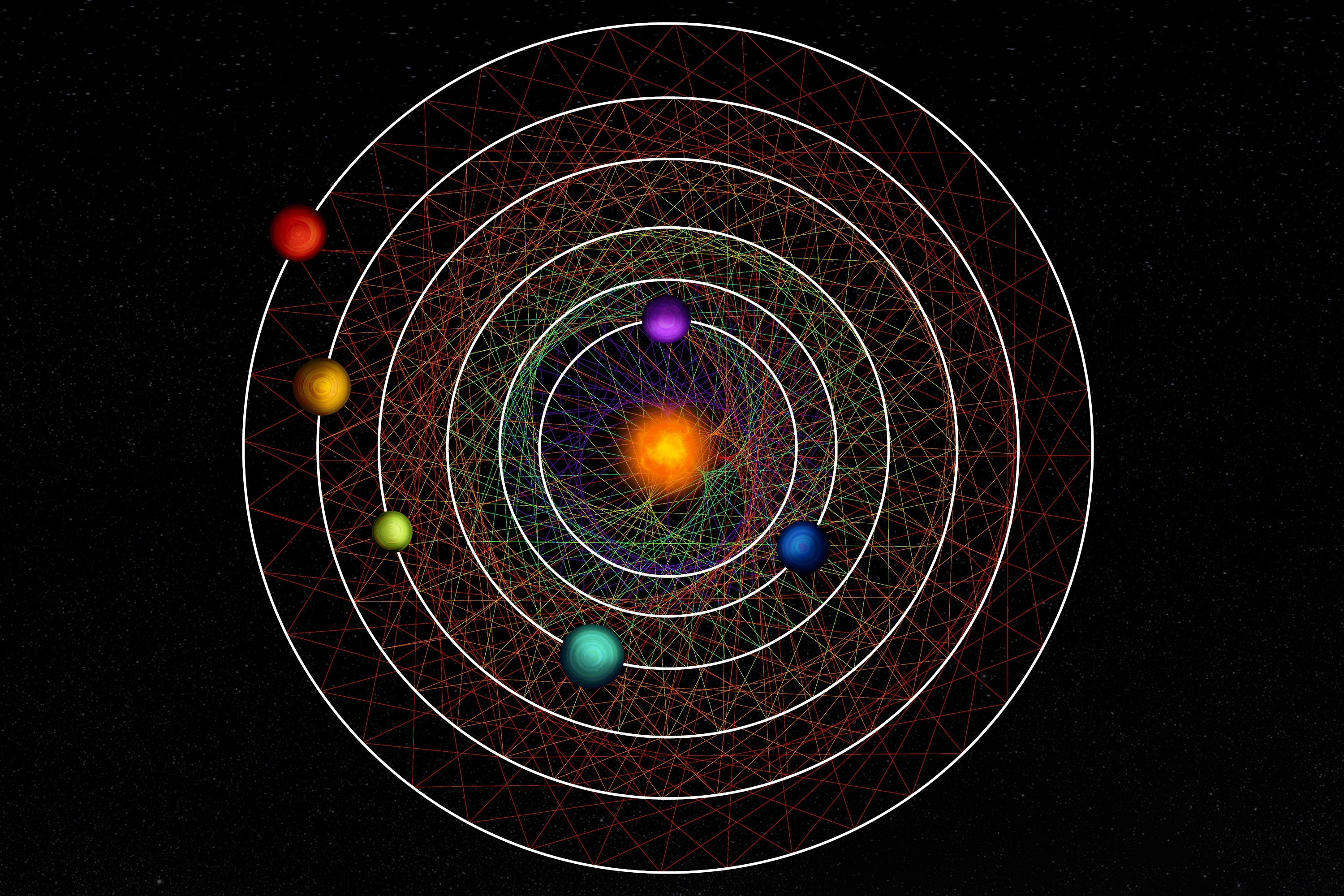 100광년 떨어진 코마 베레니스 자리에 있는 별 HD110067 주위를 정확한 공전 주기를 가진 6개의 행성을 발견했다.  © CC BY-NC-SA 4.0, Thibaut Roger/NCCR PlanetS