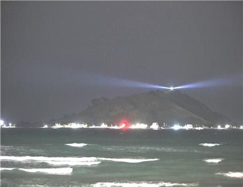 비양도 야간전경. 부산지방해양수산청 제주해양수산관리단 제공