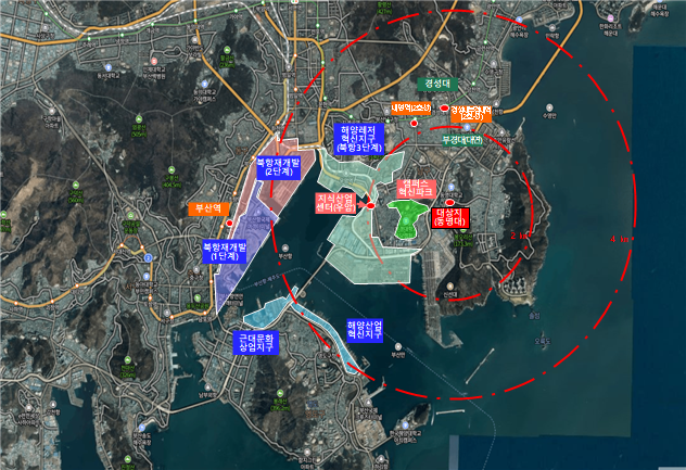 부산 남구 용당동 ‘부산 그린스타트업 타운’ 건립 위치도. 부산시 제공