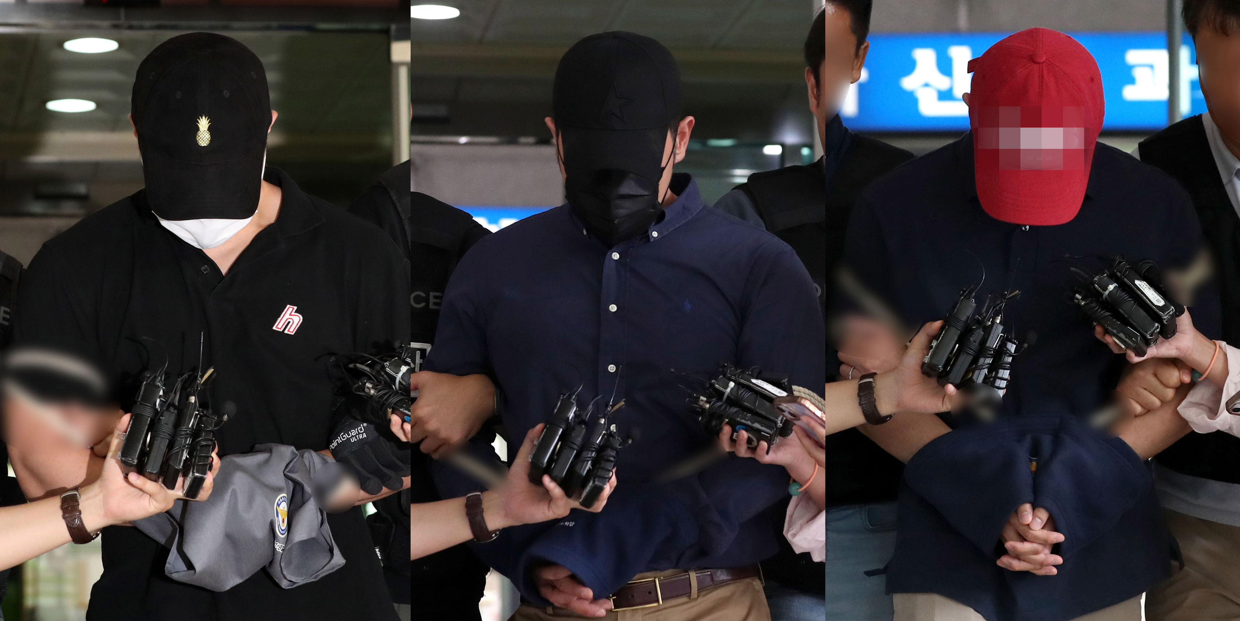 구속심사 마친 ‘용산 경찰관 추락사·마약 의혹’ 일행