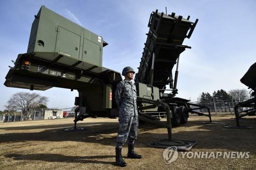 일본 자위대 패트리엇 미사일. EPA 연합뉴스 자료사진