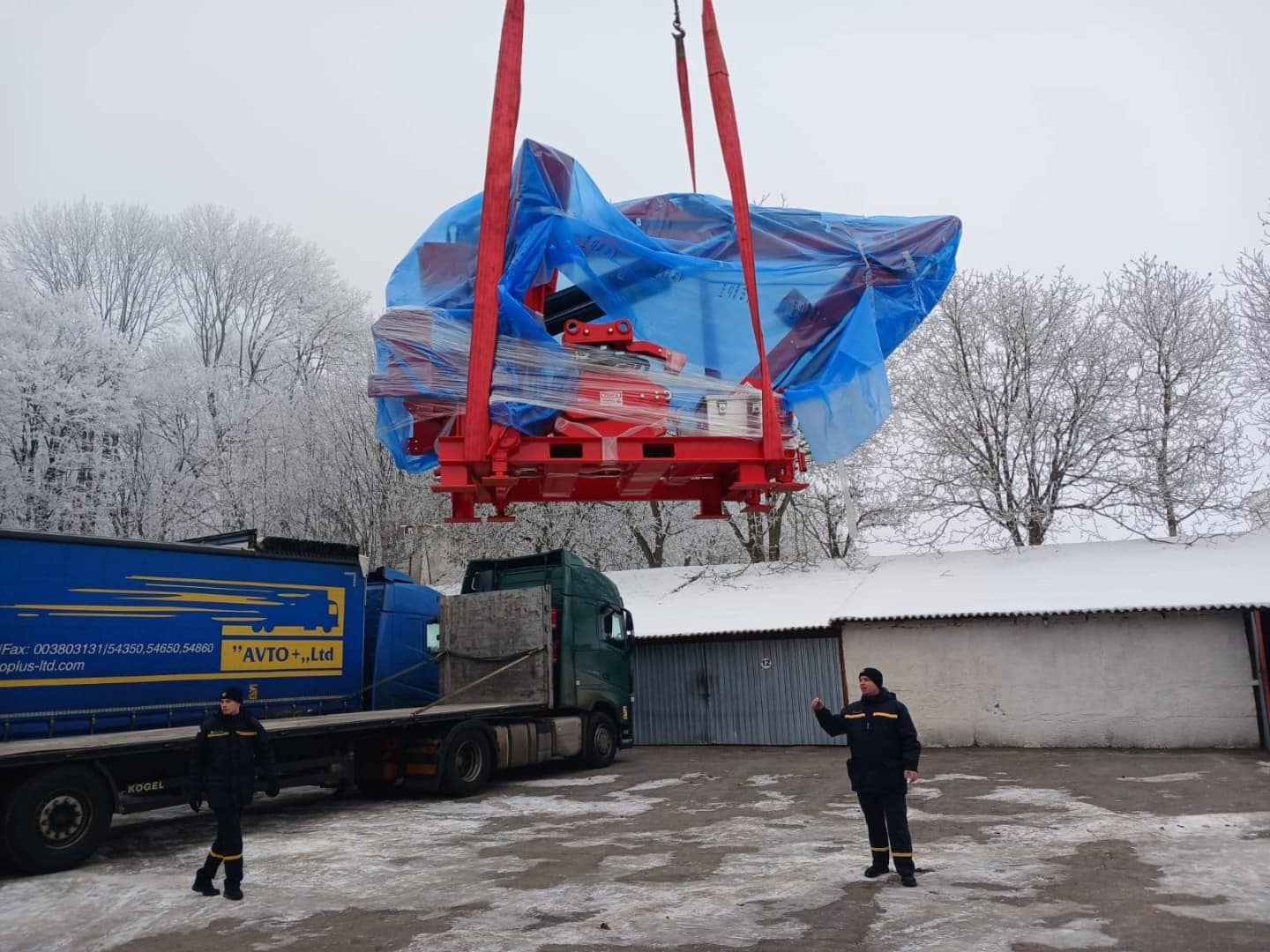 15일 주한우크라이나대사관은 한국이 지원한 크로아티아 도킹(DOK-ING) 제작 지뢰제거 장비 10대가 우크라이나 현지에 도착했다고 밝혔다. 2023.12.15 주한우크라대사관 제공