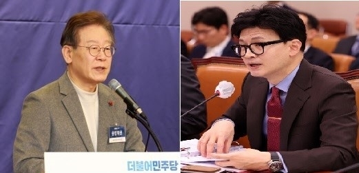 이재명 더불어민주당 대표와 한동훈 국민의힘 비상대책위원장 지명자