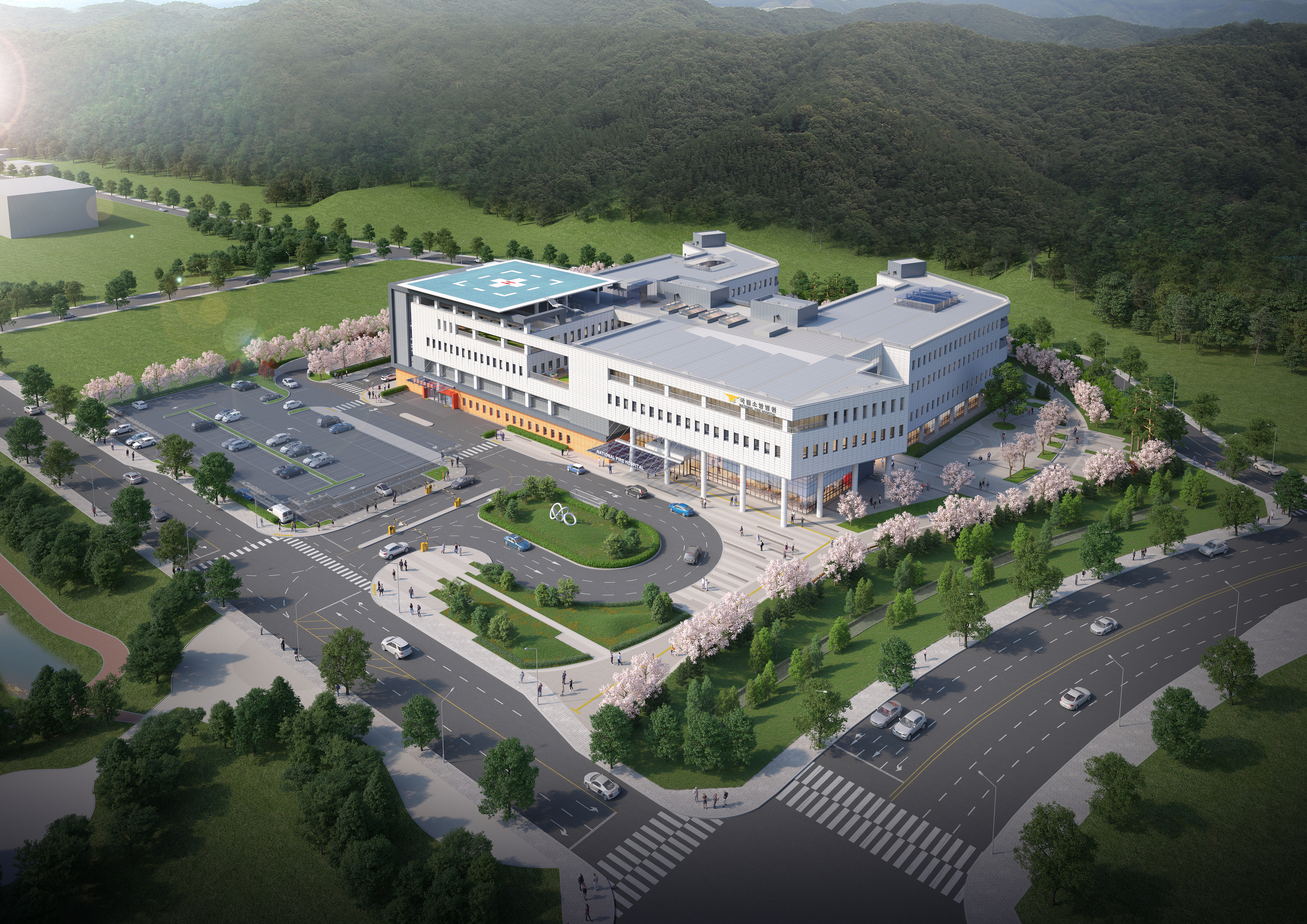 2025년 음성군에서 문을 열 예정인 국립소방병원 조감도. 국립소방병원 개원준비단 제공