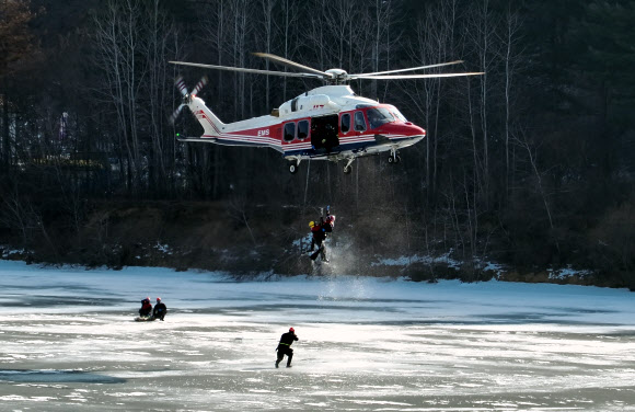 동계수난구조 특별훈련
