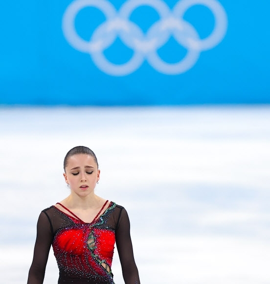 2022 베이징 동계올림픽 피겨스케이팅 여자 싱글 출전 당시의 카밀라 발리예바. 연합뉴스