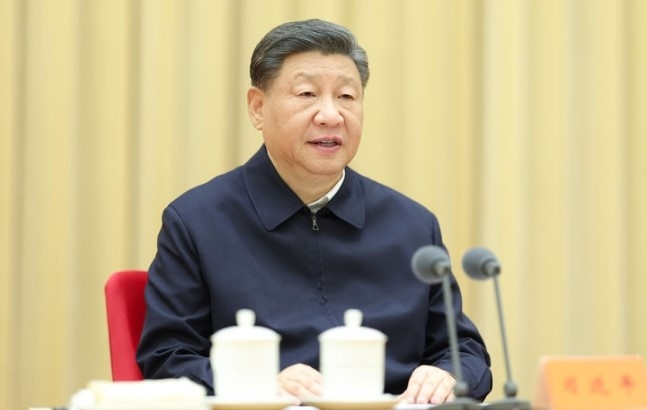 지난해 12월 중국 베이징에서 열린 중앙외사공작회의(대외정책회의)에서 발언하는 시진핑 중국 국가주석.