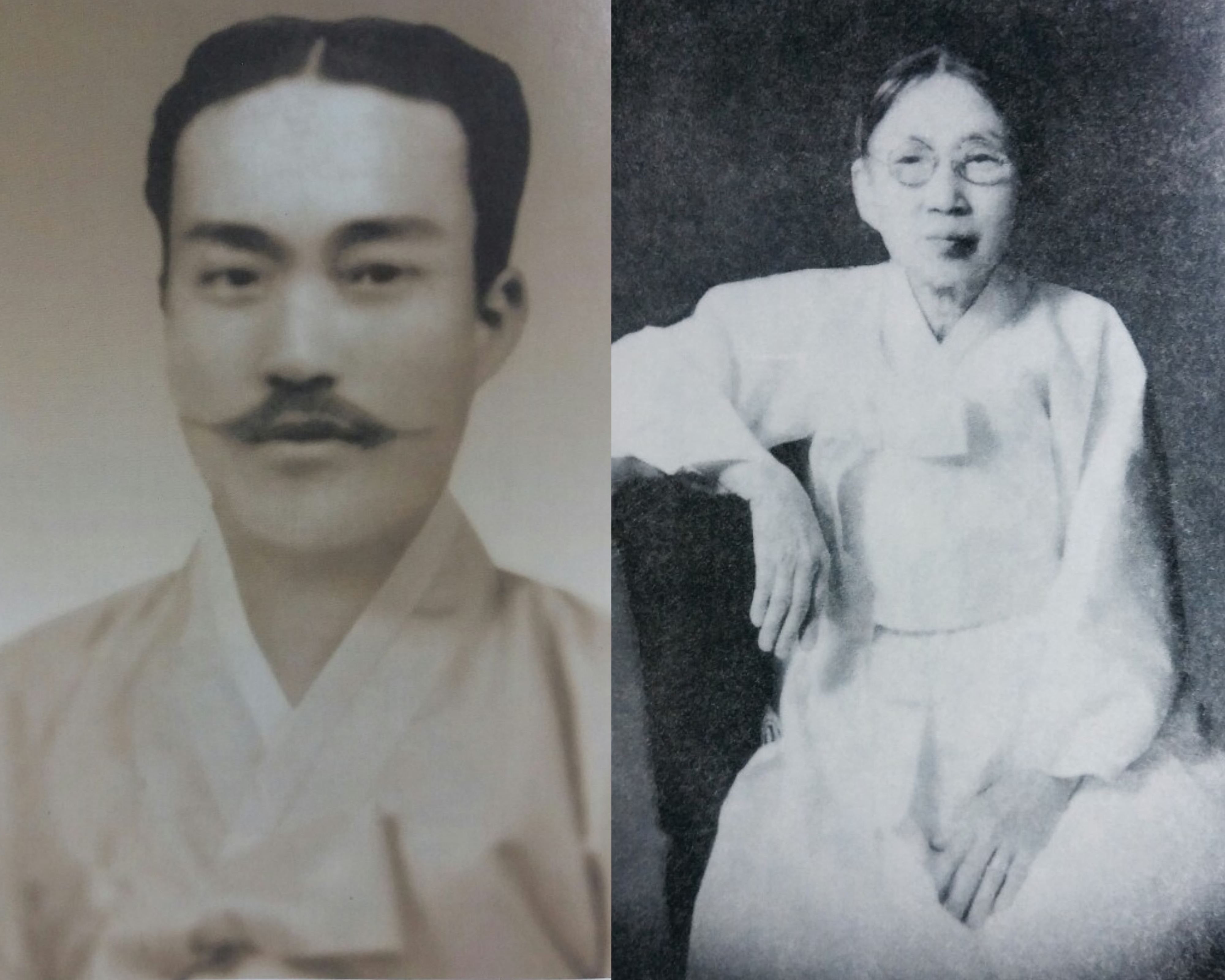 독립운동가 남상락(왼쪽)과 부인 구홍원 여사(오른쪽). 남기환씨 제공