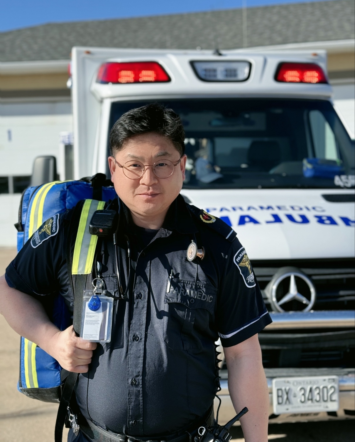 캐나다 온타리오주에서 응급구조사인 ‘패러메딕’으로 일하는김준일씨.  김준일 제공