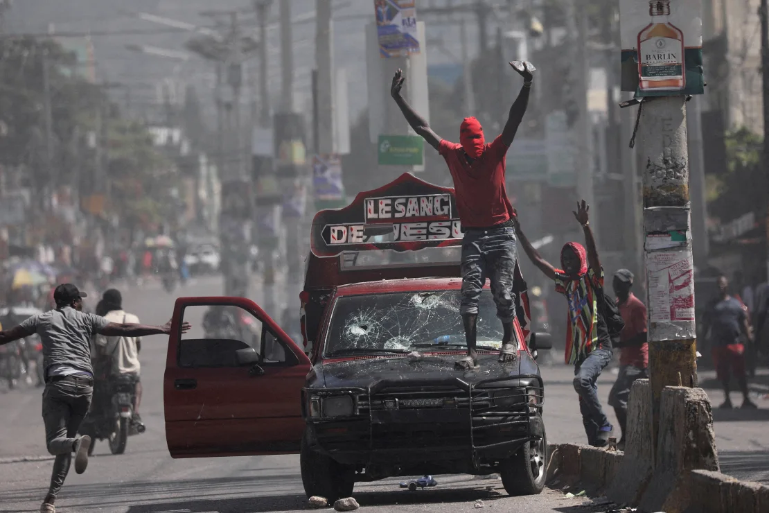아이티의 반정부 시위대. 포르토프랭스 로이터 연합뉴스