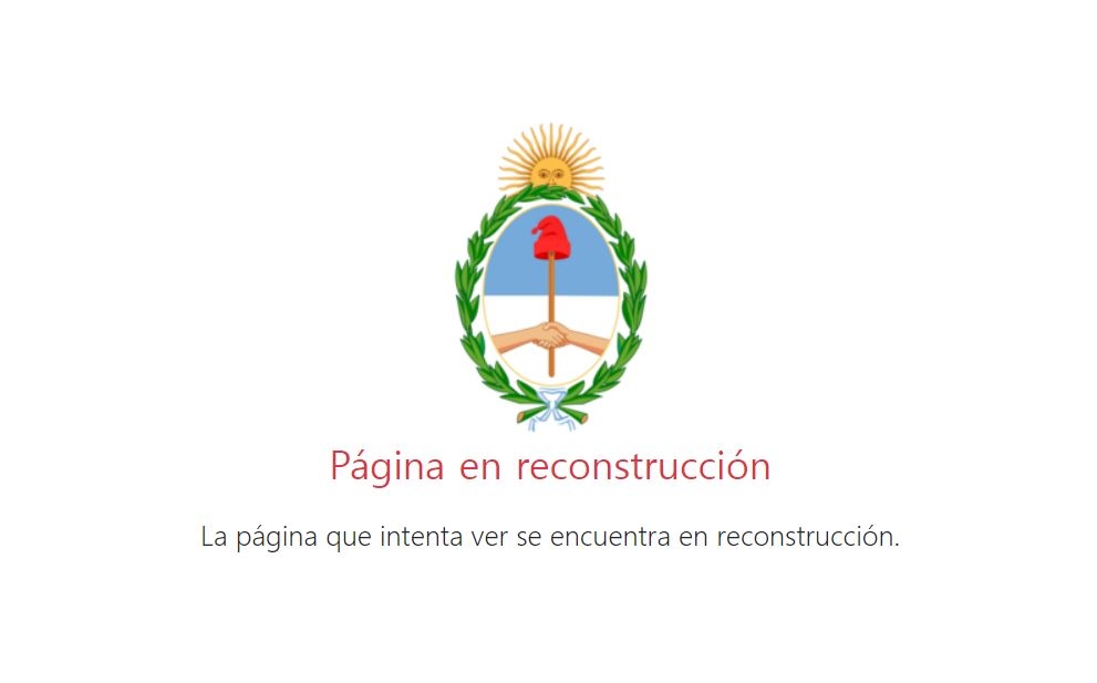 공사 중이란 게시물과 함께 기사 검색도 차단된 아르헨티나 국영 뉴스 통신사 텔람의 홈페이지