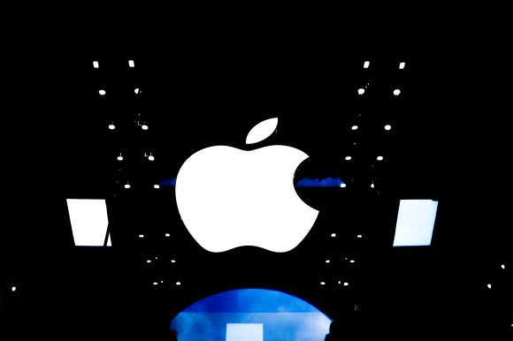 프랑스 파리의 애플 로고. 파리 로이터 연합뉴스
