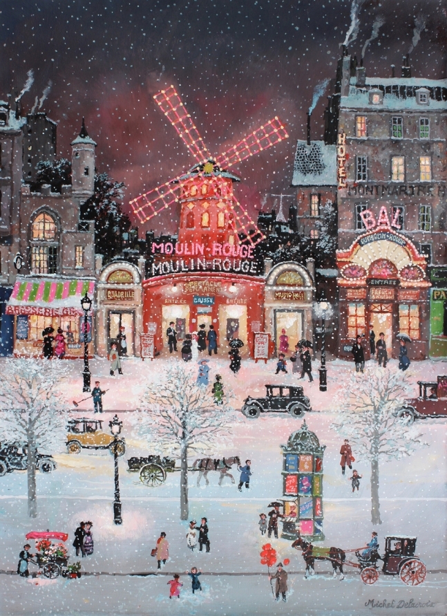 눈 내리는 물랭 루주(Moulin Rouge sous la neige), 2022 ©Michel Delacroix