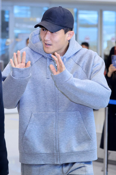 월드컵 아시아 2차 예선 앞두고 귀국한 김민재